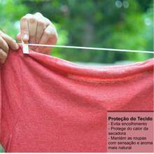 Varal de Parede Retratil Recolhivel Uso Interno e Externo 15 metros de Extensao + Kit Instalacao