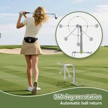 Swing Trainer, Portable Training Aid, Durable Practice Equipment With 5 Adjustable Height, Indoor Outdoor Training Equipment Accessories, Gifts Men Women Lovers - ban đầu - Xem 3