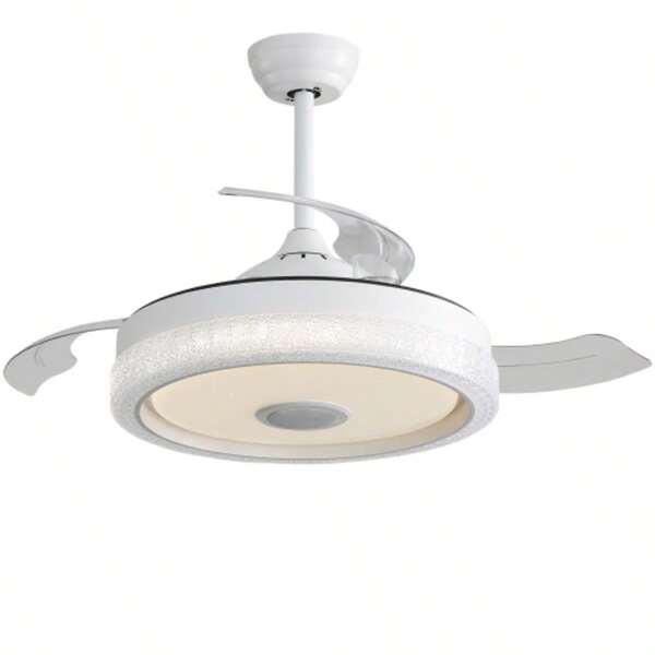 107 Cm (42 Inch) Ceiling Fan With 32W Multicolor LED Lighting (3 Color Temperature Levels + RGB), 3 ABS Blades And DC Motor