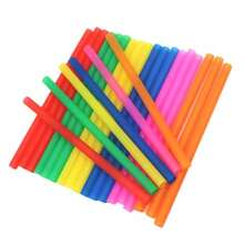 100 Pcs Jumbo Smoothie Straws Colorful Wide Mouthed Large Straw Plastic Straws Drinking Smoothie Boba Starws Slushies Milkshakes Shakes - 五彩繽紛 - 查看 1