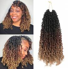 12/16 英寸 Yankee Twist 钩编辫，1 包 30 股/包，预打结 Yankee Twist 编发，棕色 Spring Mini Passion Twist，卷曲发尾，合成钩编辫 (1B/4/30) - 彩色 - 查看 15