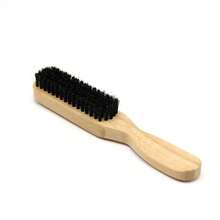 1支多功能猪鬃毛发刷，可作发蜡刷，木柄设计，适用于头发、胡须护理、造型、理发、抚平毛躁，沙龙/美发师专用 - 彩色 - 查看 14
