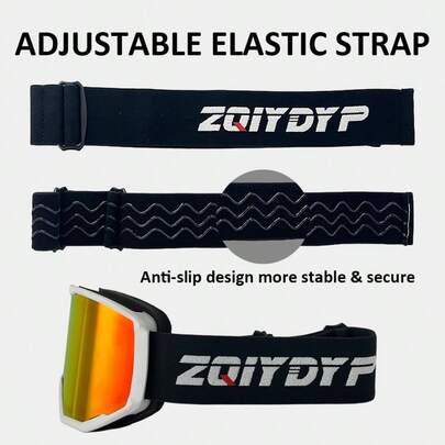 ZQIYDYP Ski Goggles, Snowboard Goggles For Men Women Youth,Snap-Fit Full Frame Detachable Lens Ski Goggles