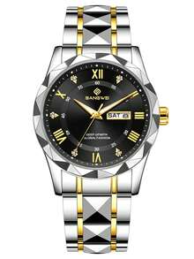 Reloj de mujer elegante LIGE, resistente al agua, luminoso, de cuarzo, con calendario diario para negocios - Plateado - Ver 14