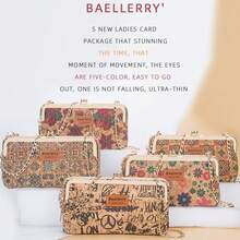 1个BAELLERRY女士多功能链条包，多隔层收纳包，带卡槽和手机隔层，个性化设计，轻便易携，适合日常使用 - 彩色 - 查看 3