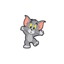 华纳兄弟 1/6 件套奇幻冒险卡通动漫胸针套装 经典汤姆和杰瑞珐琅别针金属徽章首饰服装背包配饰礼品