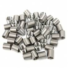 Inserciones de rosca M3, 50 piezas M3 x 0.5 x 1.5D 304 Reparación de roscas de acero inoxidable Herramienta de inserción de alambre Manga de alambre Kit de surtidos de insertos helicoidales - Plateado - Ver 1