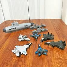 1 Submarine Launcher + 2 Cruisers + 6 Large Airplanes - Multicolor - View 2