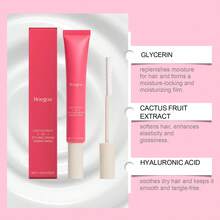 Hoegoa Hair Styling Cream Shattered Hair Finishing Edge Control Anti-Frizz Flyaways Long-Lasting Smooth Broken Loose Hair Repair Non-Greasy Shine Hair Shaping Cream With Brush - 粉色 - 查看 6
