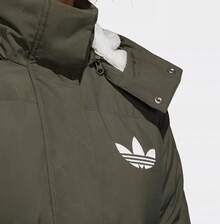 Adidas Chaqueta acolchada de plumón casual para mujer, nueva llegada para el invierno - Verde Oliva - Ver 9