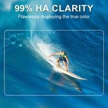 2片装钢化玻璃屏幕保护膜，兼容三星Galaxy Tab A7 A8 A9 S6 Lite S7 S8 S9 A9+ FE Plus 8.7 10.4 10.5 11 12.4英寸，高清、高透光、防刮、防摔、全屏覆盖、强效防指纹、触控灵敏，兼容三星平板电脑 - 無色 - 查看 7