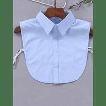 Chic Detachable Striped Collar Vest For Women - Pointed Lapel, Anti-Slip Design, Versatile Decor, Perfect For All Seasons, Machine Washable Polyester Knit With Built-In Chest Pad - Multicolor - View 4