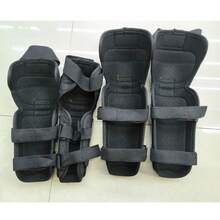 一套护膝+护肘户外骑行防摔防撞防护装备，摩托车防护装备护膝+护肘四件套，PP材质，荧光绿，适用于越野骑行、公路骑行防护装备