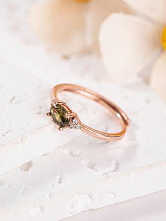 1 件优雅奢华的女士戒指，适合求婚、婚礼、派对、约会、日常佩戴、圣诞礼物