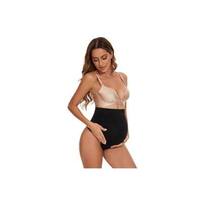 Seamless Maternity Thongs Women, No Show Maternity Shapewear Over Belly, Pregnancy Belly Support Panties
