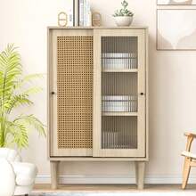 Dining Room Living Room Sideboard Chest Of Drawers Standing Cupboard Storage Sideboard TV Table With Doors And Drawers Sideboard With Large Storage Space Width 60 Cm - Oak + Particle Board - View 4