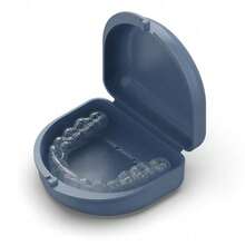 1 Piece Blue Clear Plastic Retainer Case Storage Box Portable Smell Proof Durable Organizer For Home Travel Gym Daily Essentials - 藍色 - 查看 1