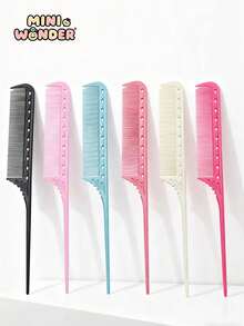 10pcs/8pcs/5pcs/3pcs/2pcs/1pc Professional Point-Tailed Comb Pin-Tailed Comb Rat-Tailed Comb Parting Comb Stainless Steel Tail Comb Anti-Static Hairbrush: Multi-Functional Comb For Normal Hair For Combing Out Tangles Hair Styling Candy Colours, Ideal For Hairdressers, Salons And Home Use