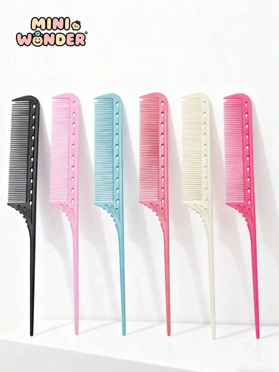 10pcs/8pcs/5pcs/3pcs/2pcs/1pc Professional Point-Tailed Comb Pin-Tailed Comb Rat-Tailed Comb Parting Comb Stainless Steel Tail Comb Anti-Static Hairbrush: Multi-Functional Comb For Normal Hair For Combing Out Tangles Hair Styling Candy Colours, Ideal For Hairdressers, Salons And Home Use