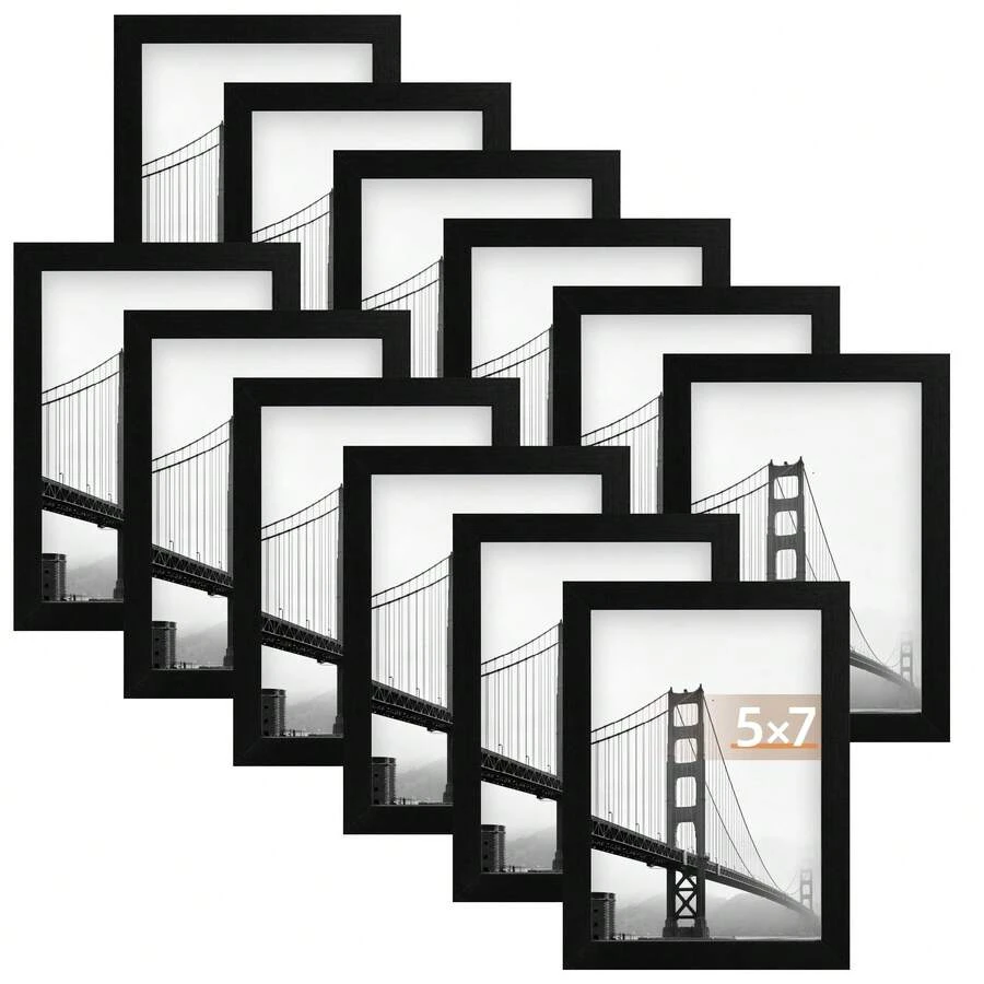 Tomnk Set Of 12 Picture Frames, Collage Wall Decor Wall Frame Set For Gallery Wall Decor, Hanging Or Tabletop Display, Home Decor, For Halloween - 彩色 - 查看 1