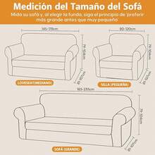 LJ-EXPLOSIVE Fundas para Sillones, Funda de Sofá Individual, Tela de Terciopelo Jacquard Suave y Cómoda, Muy Elástica, Lavable, Adecuada para Sofás Individuales de 80-120 de Ancho - Individual - Ver 4