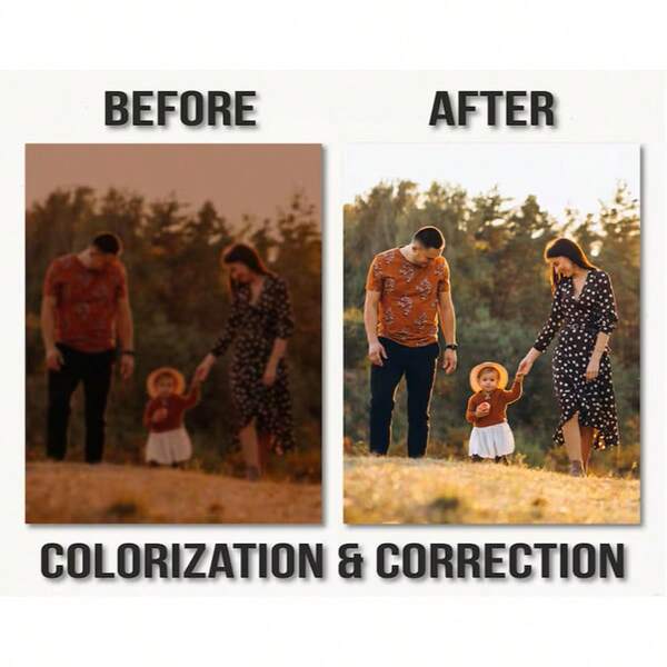 1 Pc Unframed Professional Photo In High Definition, With Enhanced Resolution - Personalized Portrait Art For Weddings, Family, Couples, Pet Memorials, And Landscapes - Unique Gift Idea For Home Decor, Memorial Canvas Art | Custom Portrait | Durable Print