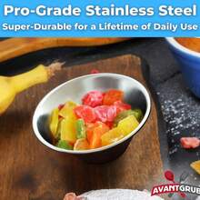 2/4/8/10个装不锈钢蘸酱杯，可重复使用的商用级金属调味碗，独立分装杯，小圆杯，容量1.5盎司，可盛放番茄酱、马里纳拉酱、烧烤酱等，适合家庭和餐厅使用。 - 銀色 - 查看 4