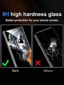 3pcs Curved Screen Protector, Compatible With Galaxy S21/S22/S23/S24 Ultra/S24 FE/S25 Ultra/S25/S26 Ultra/S26/S26 Plus, Fingerprint Unlocking, Waterproof, Anti-Fingerprint, Anti-Scratch, Anti-Shock - Clear - View 6