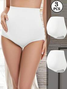 2pcs Maternity Underwear, High Waist Belly Support, Comfortable Stretchy & Skin-Friendly - White - View 2