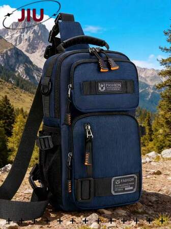 Outdoor Sports Nylon Chest Bag For Men Purse, Multi-Function Waist Bag, Large Capacity Messenger Bag, Lightweight Shoulder Bag, Multi-Pocket Travel Bag, Convenient Mobile Phone Storage Bag, For Students, Junior High School, High School, Campus, Travel Vacation, Business Trip, Daily Commuting, Shopping, Office, Dating, Outdoor, Fitness, Running, Cycling, Exercise, Hiking Camping, Birthday Gifts, Holiday Gifts Belt Bag