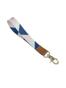 1pc Leather & Polyester Wrist Strap Keychain, Unisex Wristlet Lanyard, Vibrant Colors, Versatile, Can Hang Keys, Cards, Wallet, Phone, Camera, Soft & Comfortable Feel, Non-Tangling, Lightweight & Portable, Short Lanyard In Multiple Colors, Suitable For Party, Dining, Travel, Commute, Holidays, New Year Gift - Multicolor - View 10