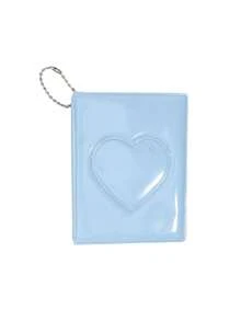 1Pc 3 Inch Photocard Holder Heart Love / Round-Shaped Hollow Photo Album Card Binder Mini Pictures Storage Book, Small Card Storage Album, Ideal For Organizing Photos And Memorabilia, Kpop Accessories | Decorative Album, Kpop Collectibles, Collectible Organizer - Perfect For Storing & Displaying Photocards - Ideal Gift For Collectors & Teen Girls