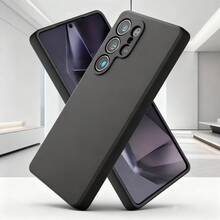 A Black Frosted Phone Case, Suitable For Galaxy A17/A07/S25 FE, Re,D,MI 10C/12C/13C/14C/ Pixel 10 Pro/ Pixel 10, Etc. It's A Phone Case, Phone Cover, Phone Jacket, Black Phone Case, Simple Phone Case, Solid-Color Phone Case, Black TPU Shockproof Phone Case (Military-Grade Protection), Thin And Light Phone Cover, And Mobile Phone Shell. - Black - View 1