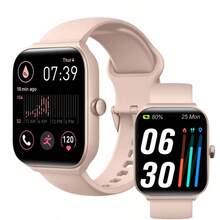 【Alexa智能手表】运动智能手表，配备1.95英寸屏幕，内置Alexa语音助手，可拨打/接听电话和接收消息通知，拥有超过100种运动模式用于活动追踪，配备300mAh电池，兼容Android和Apple系统——高品质礼品之选。 - 彩色 - 查看 12