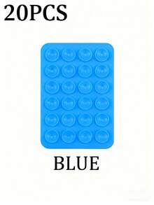 3/5Pcs Multi-Purpose Square Silicone Suction Cup Mobile Phone Holder, 24-Hole Suction Cup With Strong Adhesiveness, 1/10/20/30/40/50/60Pcs,Suitable For Various Scenarios To Prevent Phone Falling, Used For Video, Vibration, And Self-Portrait Phone Accessories