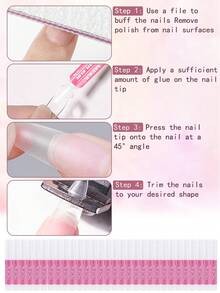 Nail Glue, Super Strong Nail Glue For Acrylic Nails Long Lasting Professional Nail Tip Glue For Press On Nails Bond For Acrylic Nails Adhesive Nail Glue For False Nail Tips 2g/0.07OZ/PCS