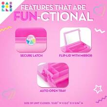 Caboodles OnThe Go Girl Bubblegum Marble 13.38x8.88x6.5 Inch Pack Of 1 - 1338x888x65InchPackof1 - View 5