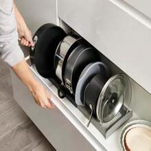 Joseph Joseph DrawerStore Expanding Cookware Organizer, Space Saving Storage For Pan Lids, Baking Trays - Grey - ColorB - 查看 4