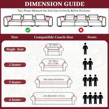 High Stretch Sofa Slipcovers With Skirt 1/2/3/4 Seat Couch Covers Washable Stretch Fitted Sofa Cover For Cushion Couch Universal Slipcover Durable Furniture Protector - 酒紅色 - 查看 5