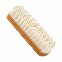 1个山毛榉木刷，橡胶橡皮擦，清洁球，适用于绒面革、磨砂革、超细纤维皮革鞋履，必备家居用品，理想礼品，四季皆宜 - 白色 - 查看 14