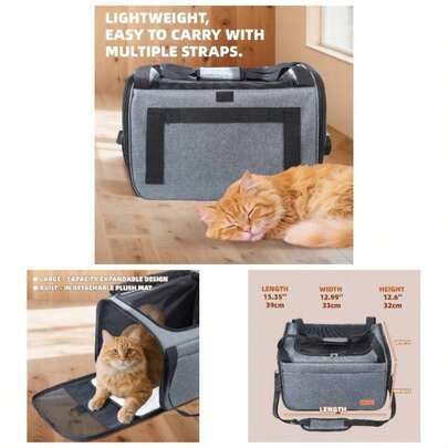Lightweight Waterproof - Foldable Design/Full Cover Security, Includes Collapsible Bowl,