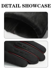 Unisex Warm Full Finger Gloves, Touchscreen Winter Gloves, Anti-Slip Cycling Gloves, Waterproof Gloves, Windproof Ski Gloves, Suitable For Cold Weather, Outdoor Running, Cycling, Driving, Hiking, Motorcycle, Bicycle, Running Accessories - Multicolor - View 5