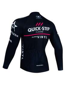 秋季骑行队服 男士长袖骑行服 山地车骑行服 自行车运动服 - 黑色 - 查看 2