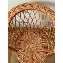 WICKER KIDS CHAIR, RATTAN CHAIR, VINTAG BABY CHAIR, HANDMADE , NATURAL - Multicolor - Ver 8
