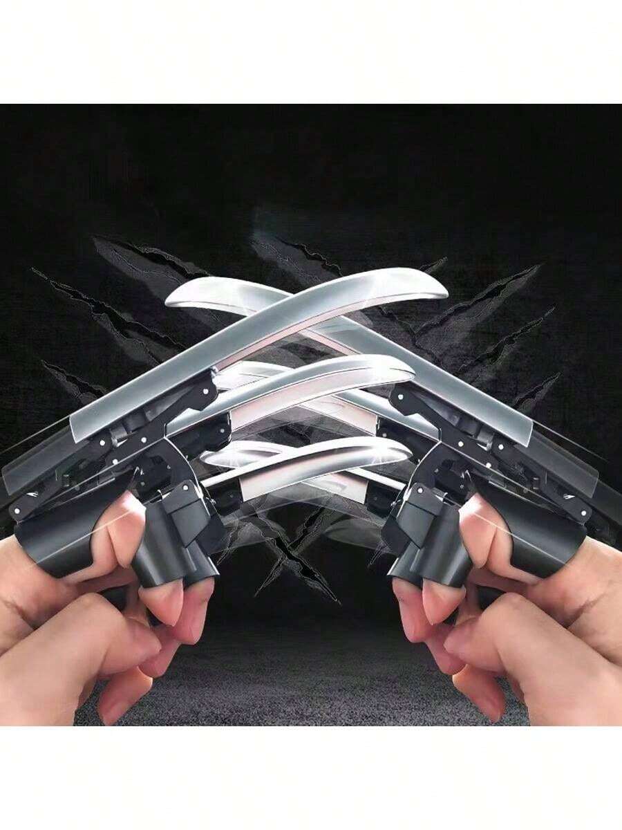 青少年减压玩具，人气可变形狼爪，酷炫创意设计，可折叠连杆弹射器多功能机械指尖玩具，手指可伸缩狼爪，创意新奇派对拍照道具，派对礼品，生日礼物
