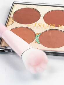 1pc Cat Paw Design Makeup Brush, Soft Nylon Bristles, Suitable For Foundation, Blush, Highlighter And Sensitive Skin, High Quality Travel Makeup Brush, Cosmetic Tool, Fluffy Makeup Brush, Foundation Application, Blush Blending, Fluffy Brush, Professional Design, Soft Bristles, Smooth Application,Foundation Brush,Concealer Brush,Blush Brush,Contour Brush,Blush Brush,Bronzer Brush,Powder Brush,Foundation Brush,Blush Brush