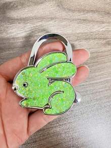 Rabbit Ear Zinc Alloy Foldable Handbag Hook Portable Storage Bag Hanger Organizer Hardware Craft Gift Accessory For Women Girls Purse Holder Stand - Multicolor - View 7
