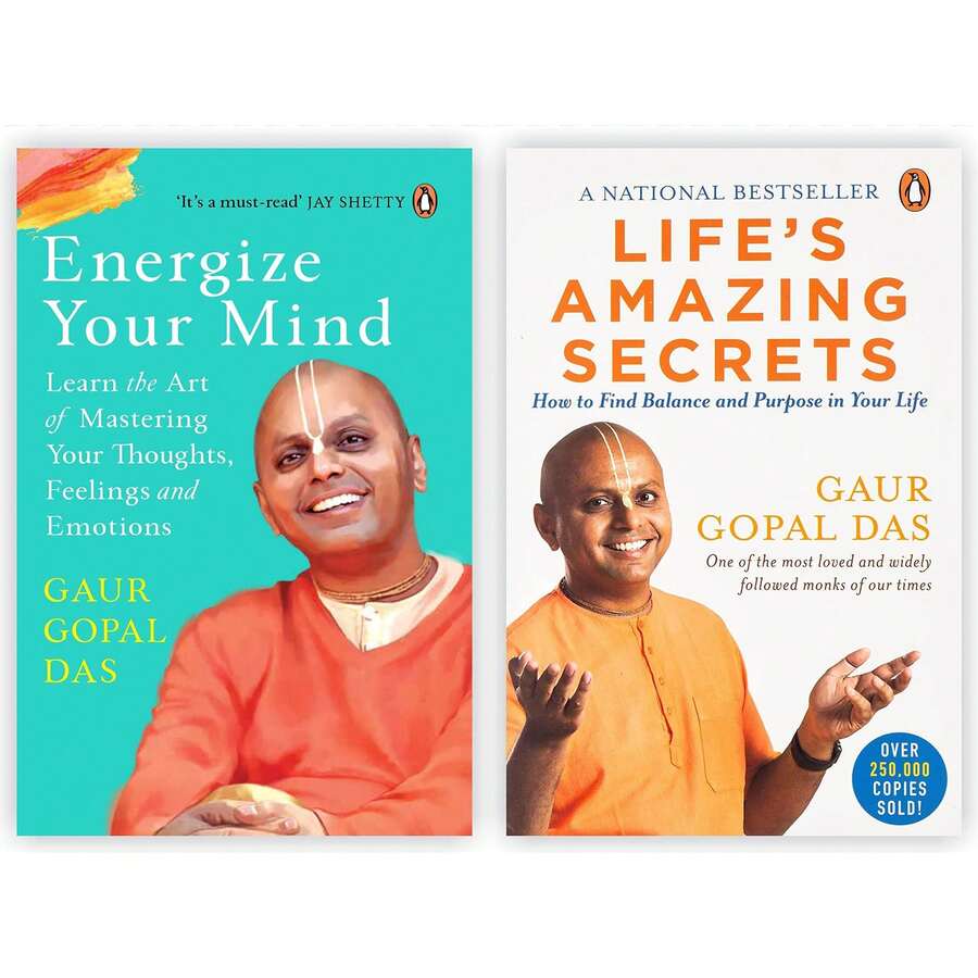 Gaur Gopal Das 2 Books Collection Set (Life's Amazing Secrets, Energize Your Mind) - Single Book - View 1