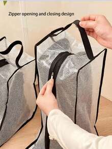 1个靴子收纳袋防尘袋家用鞋子防潮防霉长筒靴子保护套旅行鞋套 - 彩色 - 查看 4