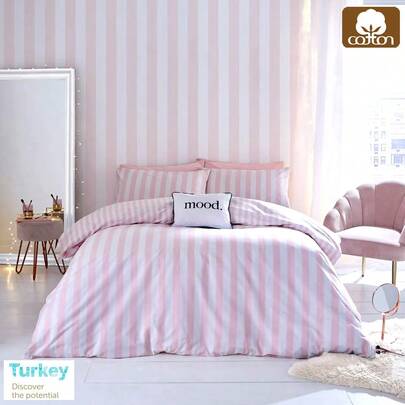 CAQQA 2/3-Pieces Turkish Cotton Woven Duvet Cover Set | Duvet Cover And Pillowcase, Modern Bedding For Bedroom, 150*200 Cm, 200*200 Cm, 200*220 Cm, 220*240 Cm